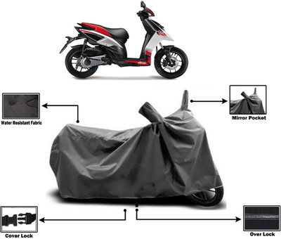 Amexride Two Wheeler Cover for Aprilia(SR 150, Grey)