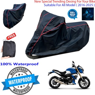 OliverX Waterproof Two Wheeler Cover for Mahindra(Black)