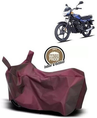 OliverX Waterproof Two Wheeler Cover for Bajaj(Platina 100 BS6, Maroon)