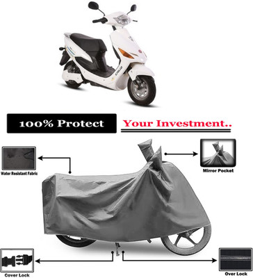 Amexride Two Wheeler Cover for Hero Electric(Electric Cruz BS6, Grey)