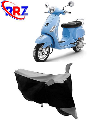 RRZ Waterproof Two Wheeler Cover for Vespa(Vespa VXL 125, Black, Grey)
