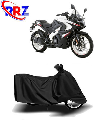 RRZ Waterproof Two Wheeler Cover for Bajaj(Pulsar RS 200, Black)