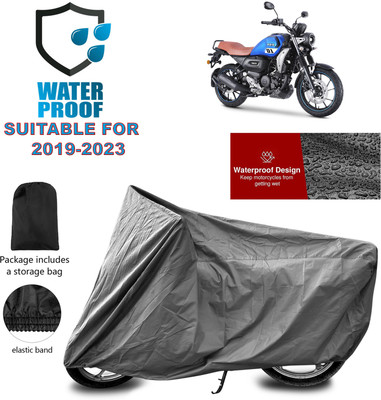 PAGORA Waterproof Two Wheeler Cover for Yamaha(FZ-S Fi Version 3.0 BS6, Grey)