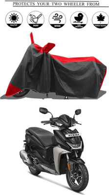 Mdstar Waterproof Two Wheeler Cover for Hero(Scooty, Red, Black)