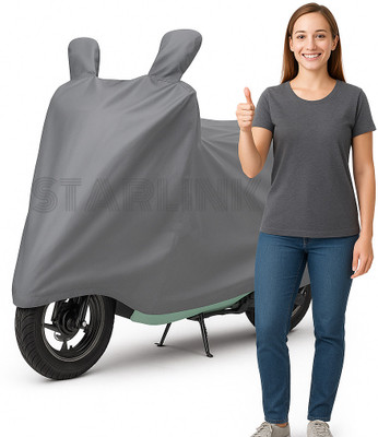 Starlink Waterproof Two Wheeler Cover for Bajaj(Chetak, Grey)