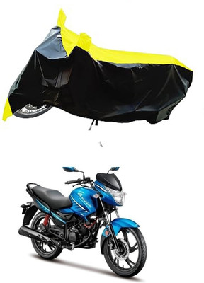 VESMEI Two Wheeler Cover for Hero(Glamour i3s BS6, Yellow)