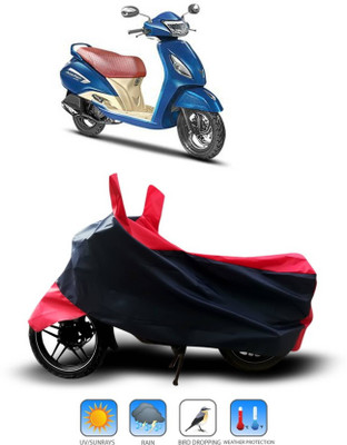 KEDIT Two Wheeler Cover for TVS(Jupiter, Red)