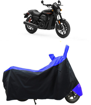 Coxtor Waterproof Two Wheeler Cover for Harley Davidson(Street Rod, Blue)