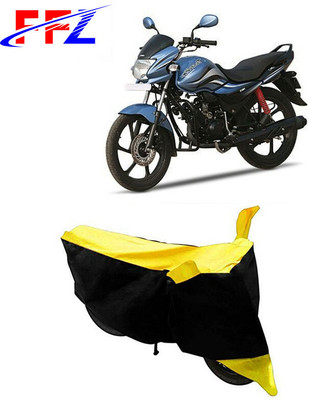 FFZ Waterproof Two Wheeler Cover for Hero(MotoCorp Pleasure Plus, Black, Yellow)