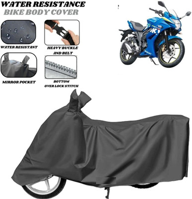 SRP PRODUCT Waterproof Two Wheeler Cover for Suzuki(Gixxer SF, Grey)