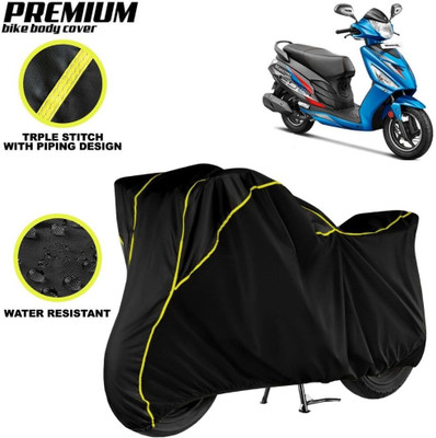 kerwa Waterproof Two Wheeler Cover for Hero(Maestro Edge, Black, Yellow)