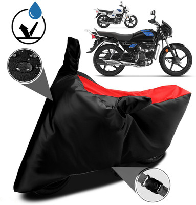 AutoGalaxy Waterproof Two Wheeler Cover for Hero(Splendor Plus, Red)