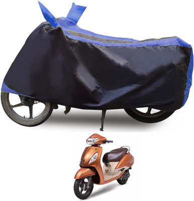 Euro Care Waterproof Two Wheeler Cover for TVS(Jupiter, Blue)