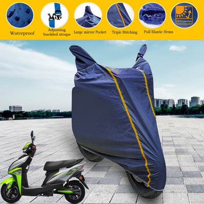 GARREGE Waterproof Two Wheeler Cover for Techo Electra(Raptor, Blue)