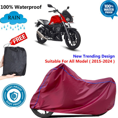 AUTOCAD Waterproof Two Wheeler Cover for Mahindra(Mojo UT 300, Maroon)