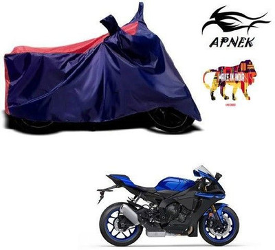 DeepShakshi AUTOMOTIVE Waterproof Two Wheeler Cover for Yamaha(YZF R1, Red, Blue)