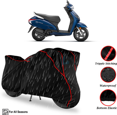 Y3H Waterproof Two Wheeler Cover for Honda(Activa 6G, Black)