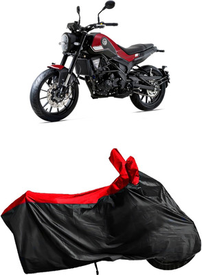 APNEK Waterproof Two Wheeler Cover for Benelli(Leoncino 250, Black, Red)