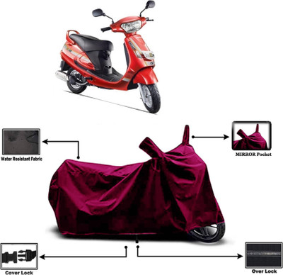AASHTIK MART Two Wheeler Cover for Mahindra(Duro 125, Maroon)