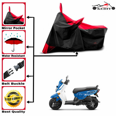 AASHTIK MART Two Wheeler Cover for Honda(Cliq, Red, Black)