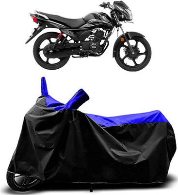 VESMEI Two Wheeler Cover for TVS(Victor Premium, Blue)