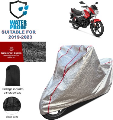 PAGORA Waterproof Two Wheeler Cover for Hero(Passion Pro i3S, Silver)