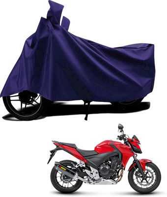 KEDIT Waterproof Two Wheeler Cover for Honda(CB500F, Blue)