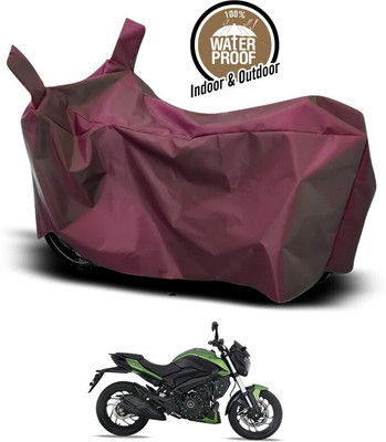 SEBONGO Waterproof Two Wheeler Cover for Bajaj(Dominar, Maroon)