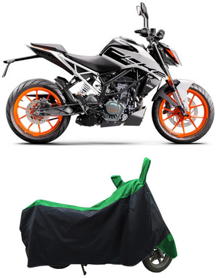 Coxtor Waterproof Two Wheeler Cover for KTM(200 Duke BS6, Green)