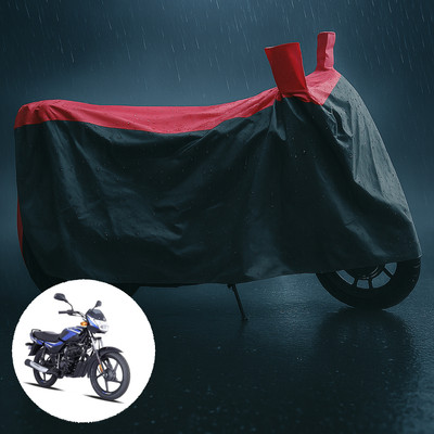 PAGORA Waterproof Two Wheeler Cover for Bajaj(CT100, Grey, Red)