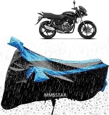 Mdstar Waterproof Two Wheeler Cover for TVS(Pulsar 200 NS DTS-i, Blue, Black)