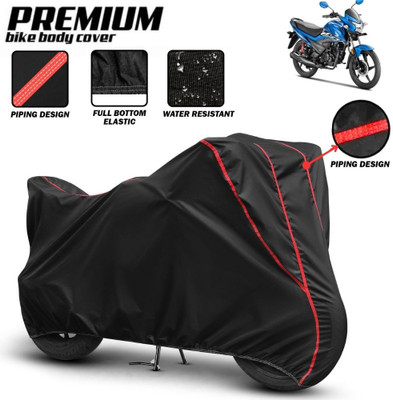 Mwiss Waterproof Two Wheeler Cover for Honda(Livo, Black, Red)