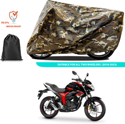 GOSHIV-car and bike accessories Waterproof Two Wheeler Cover for Suzuki(Gixxer Special Edition, Yellow)