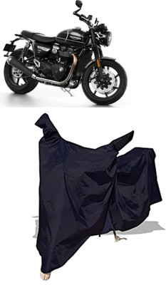 Amexride Two Wheeler Cover for Triumph(Speed Twin, Black)