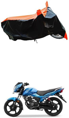 VESMEI Two Wheeler Cover for TVS(Victor New, Orange)
