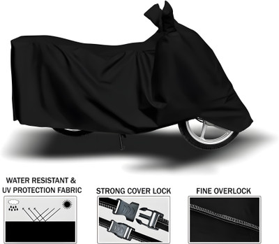 TENNYCER Waterproof Two Wheeler Cover for Hero(HF Deluxe, Black)