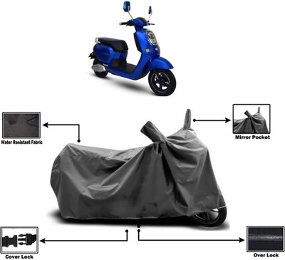 Amexride Two Wheeler Cover for Okinawa(Lite, Grey)