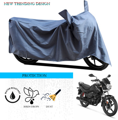 ANTHUB Waterproof Two Wheeler Cover for Hero(Passion, Grey)