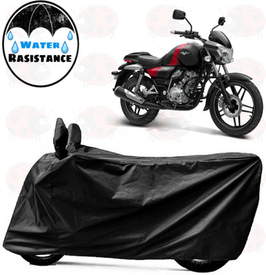sowelar Waterproof Two Wheeler Cover for Bajaj(V12, Black)