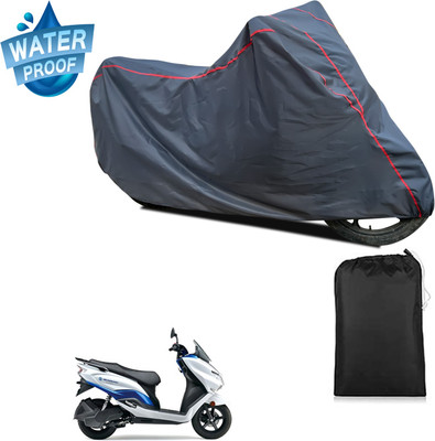 PAGORA Waterproof Two Wheeler Cover for Suzuki(Burgman Electric, Grey)