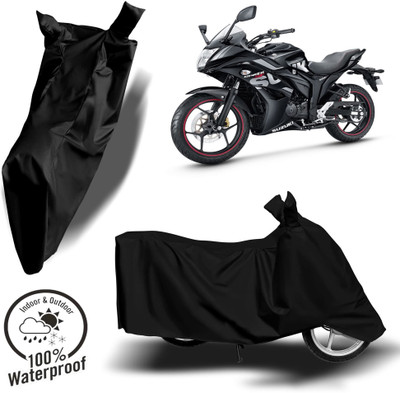 Autoinnovation Waterproof Two Wheeler Cover for Suzuki(Gixxer SF, Black)
