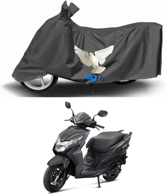BigFly Two Wheeler Cover for Honda(Dio, Grey)