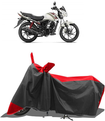 KEDIT Two Wheeler Cover for Suzuki(Sling Shot Plus, Red, Black)