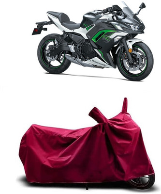 Coxtor Waterproof Two Wheeler Cover for Kawasaki(Ninja 650 BS6, Maroon)