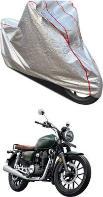 PAGORA Waterproof Two Wheeler Cover for Honda(Hness CB350, Silver)