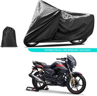 CODOKI Two Wheeler Cover for TVS(Apache RTR 180, Black)