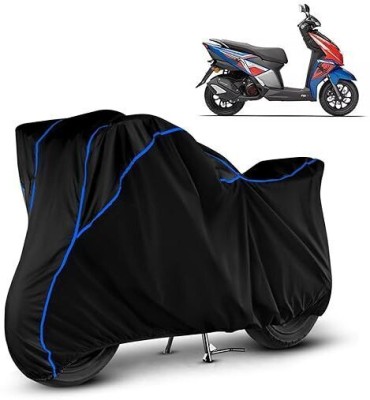 DeepShakshi AUTOMOTIVE Waterproof Two Wheeler Cover for TVS(Ntorq 125, Black, Blue)