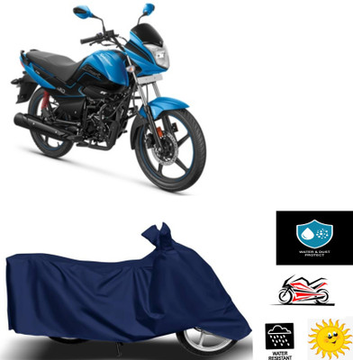 TPNYKR Waterproof Two Wheeler Cover for Hero(Splendor I Smart, Blue)