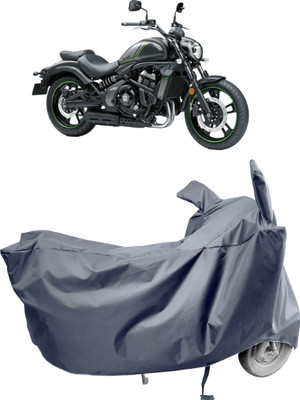 Amexride Two Wheeler Cover for Kawasaki(Vulcan S, Grey)