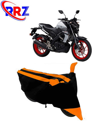 Mdstar Waterproof Two Wheeler Cover for Yamaha(MT 15, Black, Orange)